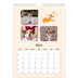 Calendario personalizzato A4 — Zampette di cane e scarabocchi [copertina]