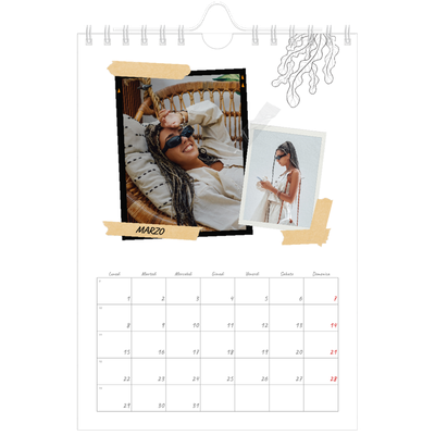 Calendario fotografico A5 — Album ricordi con stile [Marzo]