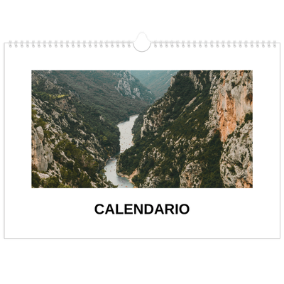 Calendario A3 orizzontale  — Foto semplice [copertina]