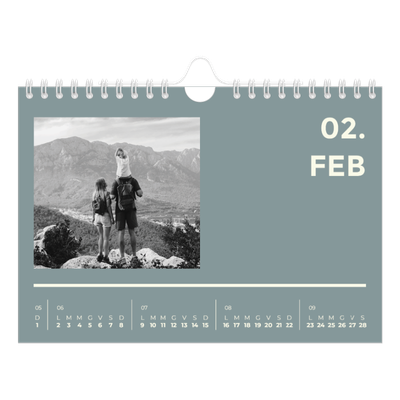 Calendario fotografico A5 — Contemporaneo [Febbraio]