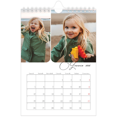 Calendario fotografico A5 — Istantanee e scrittura [Gennaio]