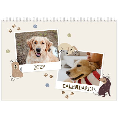 Calendario A4 Doppio — Cucciolo giocherellone [copertina]