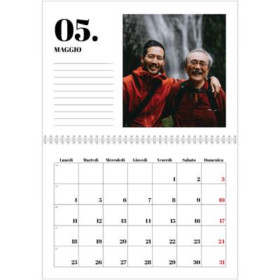 Calendario A4 Doppio — Serif e momenti [copertina]
