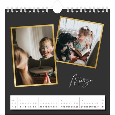 Calendari quadrati — Tanti ricordi [Marzo]