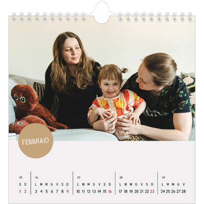 Calendari quadrati — Adesivo fotografico [Febbraio]