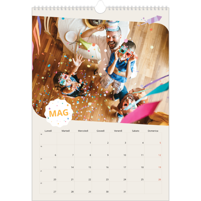 Calendario A3 verticale — Compleanno iconico [copertina]