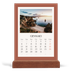 Calendario con supporto in legno verticale  — Colori classici [Gennaio]