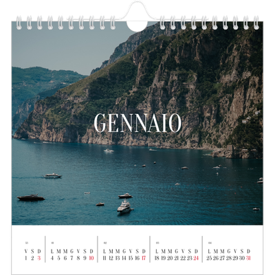 Calendari quadrati — Fuga infinita [Gennaio]