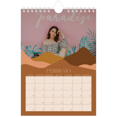 Calendario fotografico A5 — Montagne [Febbraio]