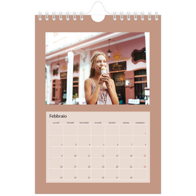 Calendario fotografico A5 — Colori della terra [Febbraio]