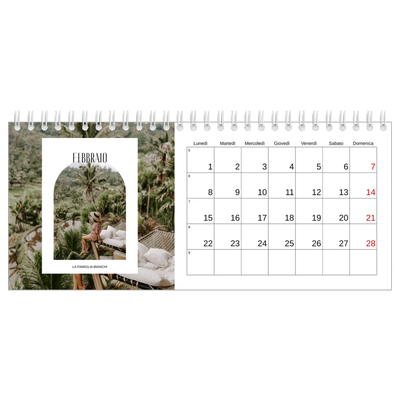 Calendari da tavolo — L'arco aperto [Febbraio]