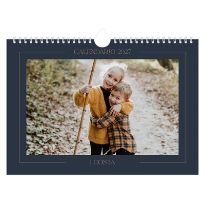 Calendario fotografico A4 — Blu prussiano [copertina]