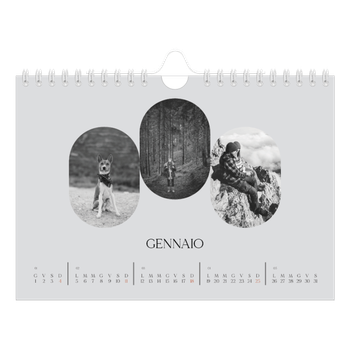 Calendario Fotografico A5 Orizzontale — La strada aperta