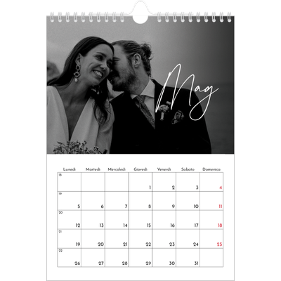 Calendario personalizzato A4 — Scrittura elegante [copertina]