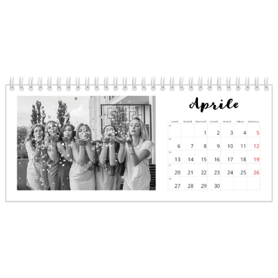 Calendari da tavolo — Scritto a mano [Aprile]