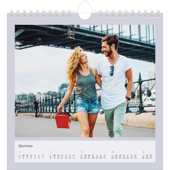 Calendario Fotografico Quadrato — Colora il mio mondo