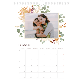 Calendario personalizzato A3 — Boho